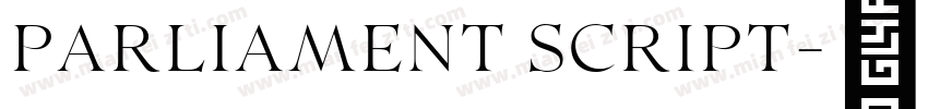 Parliament Script字体转换